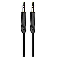 Аудио кабель BOROFONE BL16 Clear sound AUX audio cable, цвет черный