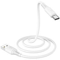 Кабель BOROFONE BX47 USB - Type-C, 3A, 1m, PVC, PVC разъемы, цвет белый