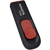 Флешка A-DATA USB накопитель 2.0 C008 32Gb, цвет черный/красный