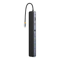 USB хаб Baseus EliteJoy Gen2 11-Port Type-C HUB Dark gray