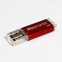 Флешка Mibrand USB накопитель 2.0 Cougar 64Gb, цвет красный