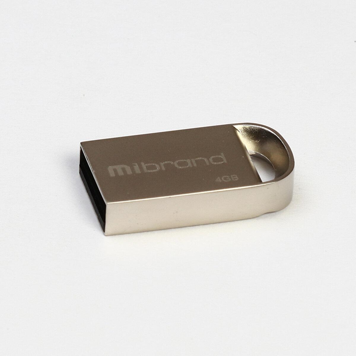 Флешка Mibrand USB накопичувач 2.0 Lynx 4Gb, колір сірий