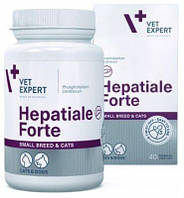 Гепатиале Форте Vetexpert Hepatiale Forte Small Breed гепатопротектор для кошек, собак мелких пород, 40 капсул