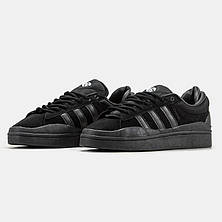 Чоловічі кросівки Adidas Campus x Bad Bunny Black ALL11738, фото 4