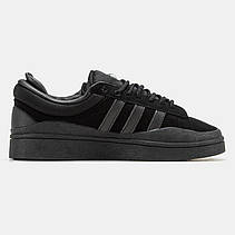 Чоловічі кросівки Adidas Campus x Bad Bunny Black ALL11738, фото 6
