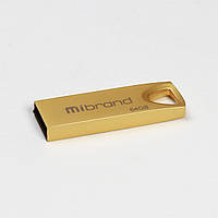 Флешка Mibrand USB накопитель 2.0 Taipan 64Gb Gold