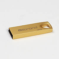 Флешка Mibrand USB накопитель 2.0 Taipan 16Gb Gold