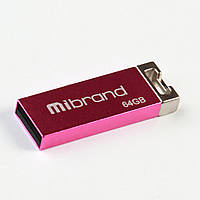 Флешка Mibrand USB накопитель 2.0 Chameleon 64Gb, цвет розовый