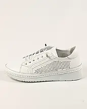 Мокасини перфоровані Altura 5282 36 білі шкіра, фото 2