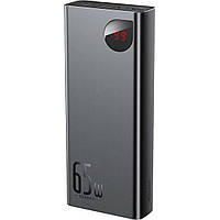 Внешний аккумулятор Baseus Adaman Metal цифровой Display Quick Charge Power Bank 20000mAh 65W, цвет черный