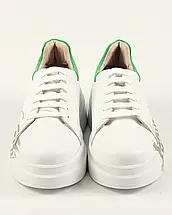 Кросівки жіночі Evromoda 44929 40 білі із зеленим 36, фото 5