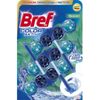 Туалетний блок Bref Кольорова вода Евкаліпт 3х50 г (9000101352986\/9000101545678), фото 1