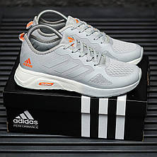 Чоловічі кросівки Adidas Cloudfoam Grey Orange ALL02575, фото 4