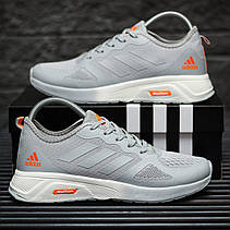 Чоловічі кросівки Adidas Cloudfoam Grey Orange ALL02575, фото 5