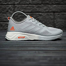 Чоловічі кросівки Adidas Cloudfoam Grey Orange ALL02575, фото 3