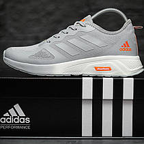 Чоловічі кросівки Adidas Cloudfoam Grey Orange ALL02575, фото 6