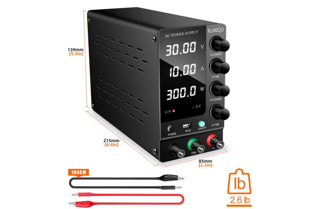 Импульсный лабораторный блок питания KUAIQU SPS-C3010 30В 10A