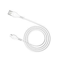 Кабель HOCO X37 USB - Micro 2.4A, 1m, PVC, PVC разъемы, цвет белый