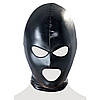 Чорна БДСМ маска з отворами для очей та рота Bad Kitty, фото 3