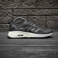 Чоловічі кросівки Adidas Cloudfoam Grey Black White ALL11686, фото 3