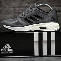 Чоловічі кросівки Adidas Cloudfoam Grey Black White ALL11686, фото 6