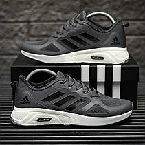 Чоловічі кросівки Adidas Cloudfoam Grey Black White ALL11686, фото 5