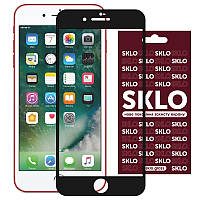 Закаленное защитное стекло SKLO 3D Full Glue для Apple iPhone 7 / 8 (4.7") | толщина 0.33 мм Черный