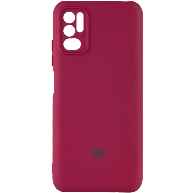 Чохол Silicone Cover My Color Full Camera (A) для Xiaomi Redmi Note 10 5G / Poco M3 Pro Бордовий / Marsala, фото 1