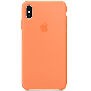 Чохол Silicone case (AAA) для Apple iPhone XS Max (6.5") Помаранчевий / Papaya