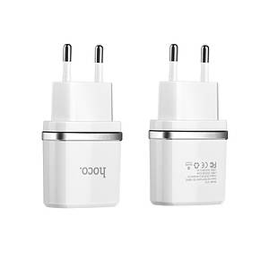 МЗП Hoco C12 Dual USB Charger 2.4A Білий