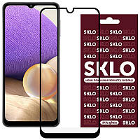 Закаленное защитное стекло SKLO 3D Full Glue для Samsung Galaxy A13 4G | толщина 0.33 мм Черный