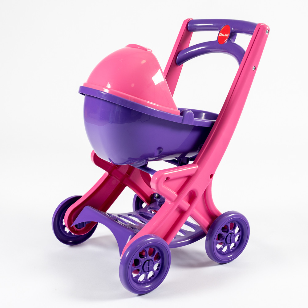 Візок для ляльок з люлькою, коляска для кукол, іграшкова коляска DOLONI, фото 1