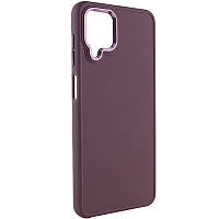 TPU чехол Bonbon Metal Style для Samsung Galaxy A12 Бордовый / Plum