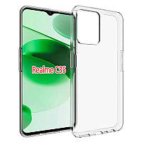 Прозрачный чехол Epic Transparent для Realme C35 | толщина 1.5 мм Бесцветный (прозрачный)