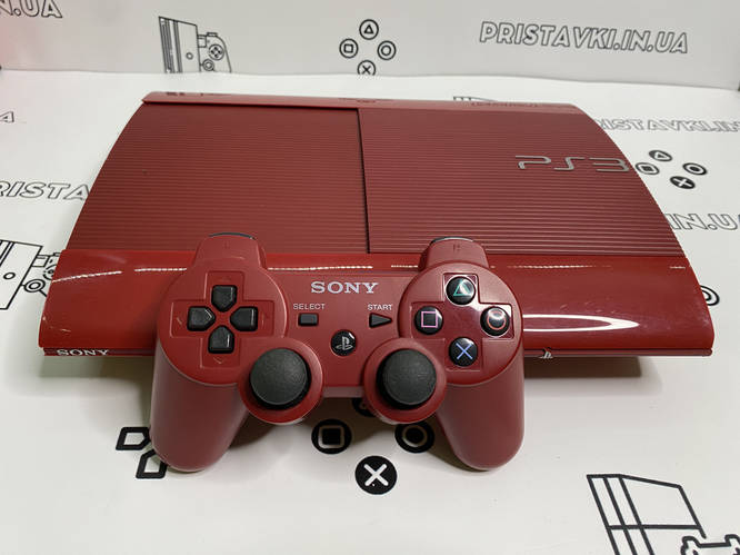 Купить Приставка Sony Playstation PS3 Super Slim RED красная 500ГБ с ...