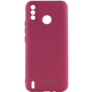 Чохол Silicone Cover My Color Full Camera (A) для TECNO Spark 6 Go Бордовий / Marsala