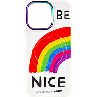 TPU+PC чехол Funny pictures with MagSafe для Apple iPhone 13 Pro (6.1") Be Nice