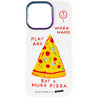 TPU+PC чехол Funny pictures with MagSafe для Apple iPhone 13 Pro (6.1") Pizza