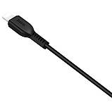 Дата кабель Hoco X20 Flash Lightning (3m) Чорний, фото 5