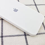 Чохол Silicone Case Square Full Camera Protective (AA) для Apple iPhone 11 (6.1") Білий / White, фото 3