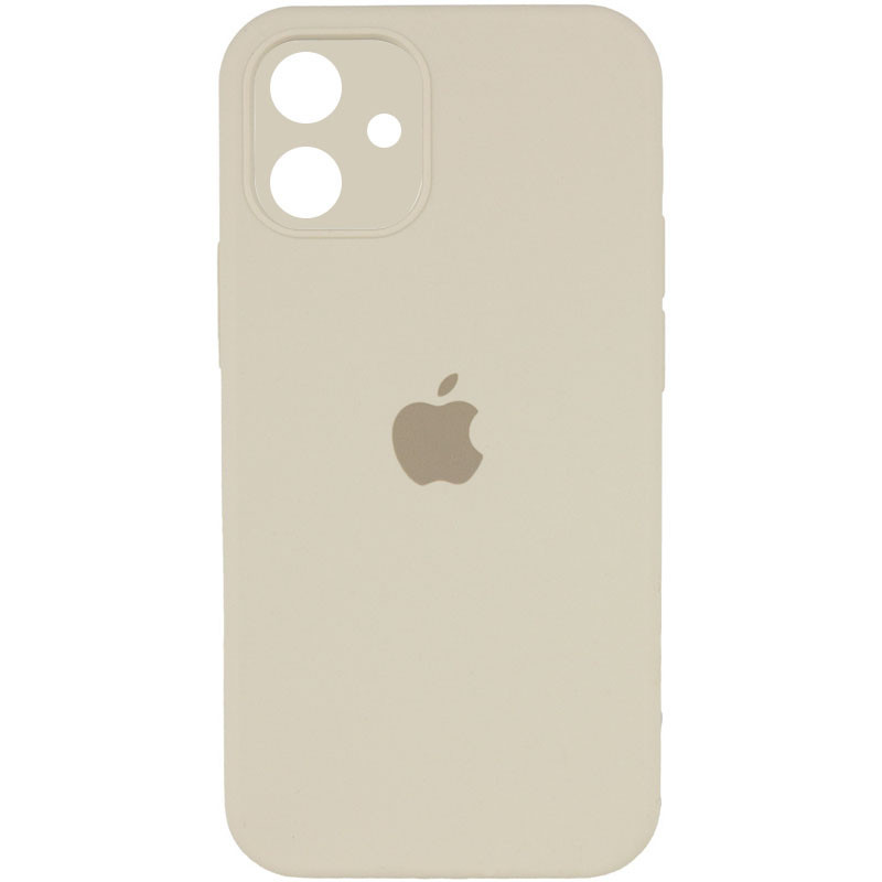 Чохол Silicone Case Square Full Camera Protective (AA) для Apple iPhone 11 (6.1") Бежевий / Antigue White