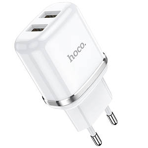 МЗП Hoco N4 (2USB/2.4A) Білий