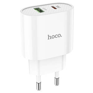 МЗП HOCO C95A PD 20W+QC3.0 (1USB/Type-C/3A) Білий