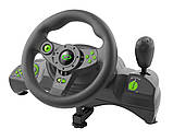 Ігрове дротове кермо для ПК Esperanza EGW102 Кермо з коробкою передач та педалями для комп'ютера, фото 3