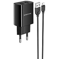 СЗУ Borofone BA53A Powerway (2USB/2.1A) + Lightning Черный