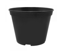 Вазон для розсади круглий 0,28 л, 9*6,5см, упаковка (80шт) (чорний)
