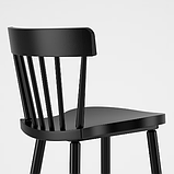 NORRARYD Барний стілець зі спинкою, чорний,74 см,  003.977.36, фото 4