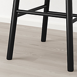 NORRARYD Барний стілець зі спинкою, чорний,74 см,  003.977.36, фото 6