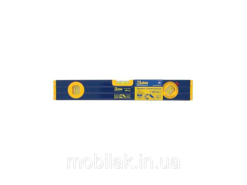 Рівень з ручками 800мм, точність 0,5мм/м, рег.капс. 360*, 05-02-2080 ТМ Kubis