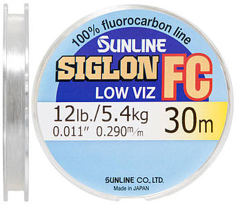 Флюорокарбон Sunline Siglon FC 30m 0.290 mm 5.4kg повідцевий
